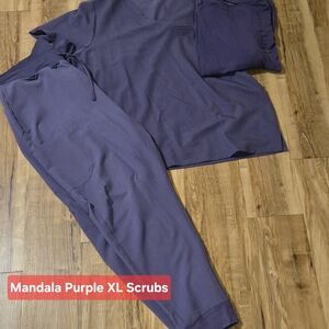 Mandala Women's Purple Scrubs Set